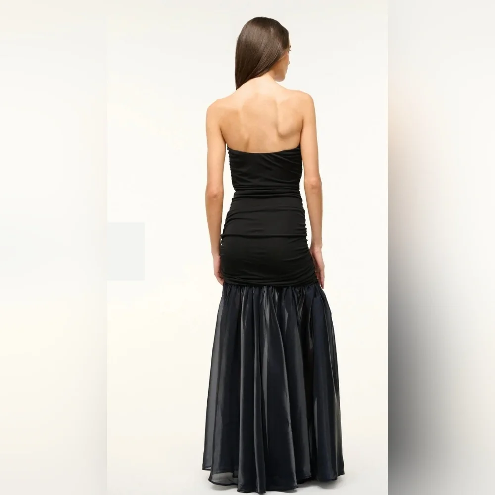 Staud LIYA DRESS BLACK NAVY Size Medium - Picture 2 of 10